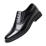 Men's Dress Shoes Spring Wedding Office Leather Three Joint Leather Mart Lion Black 38 