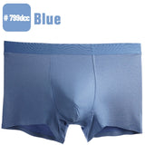 Boxers Men’S Underwear Men's Cotton Boxer Shorts Men Boxer Pants Corners Loose Breathable MartLion LAKE BLUE 6XL(110-120KG) 1pc