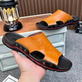 Men's Slides Slippers Summer Outside Men Sandals Breathable Classics Beach Slipper Flip Flop Anti-slip Casual Mens Shoes MartLion