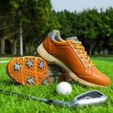 Men's Golf Shoes Spikes Training Golf Sneakers Comfortable Golfers Footwears Luxury Walking MartLion Huang 7 