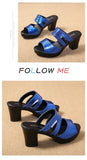 Women's Open Toe Slippers Design All Match Breathable Comfy Thick High Heel Slippers Sandels  Summer Home