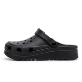 Cartoon Waterproof Slippers Summer Outdoor Men's Slippers Soft Sole Garden Shoes Indoor Classic Care Casual Sandals MartLion Black 4990 38-39 