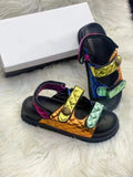 Cross-border wind eagle head sandals foreign trade colorful bird head MartLion   