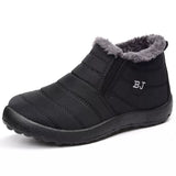 Women Boots Slip On Winter Shoes Waterproof Ankle Winter Boots Female Snow Black Femininas MartLion black 35 