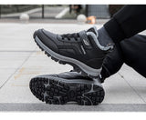 Winter Leather Boots Women Men's Shoes Waterproof Plush Keep Warm Sneakers Outdoor Ankle Snow Casual Mart Lion   