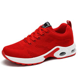Women Running Shoes Breathable Casual Outdoor Light Weight Sports Casual Walking Sneakers MartLion Red 36 