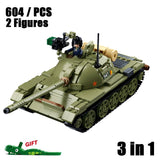 Military ww2 Cannon Assault Armored Vehicle Battle Tank Car Truck Army Weapon Building Blocks Sets  Model King Kids Toys Gift Mart Lion without box 7  