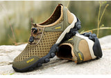 Breathable Hiking Shoes Men's Non-slip Outdoor Trekking Sneakers Rock Climbing Footwear Sports Quick-dry Aqua Fishing Mart Lion   