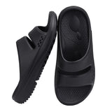 Flat Sandals For Women Orthopedic Sandals Arch Support Slides Soft Cloud Slippers Bathroom Shoes Home Shower MartLion Black 42 CHINA