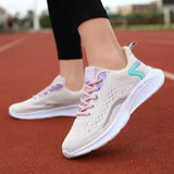 Women Casual Shoes Outdoor Sports Running Light Luxury Sneakers Breathable Walking Mesh Vulcanize MartLion   