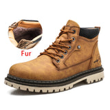 Autumn Winter Men's Military Boots Special Tactical Desert Combat Ankle Army Work Shoes Leather Snow Mart Lion 5888 Fur Golden 38 CN