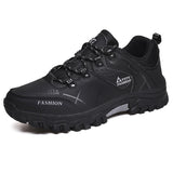 Autumn and Winter Outdoor Waterproof Tourism Shoes Men's hiking and off-road hiking MartLion black 43 