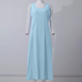  Women's Summer Dress Unique Casual Print Ankle-Length Dresses Round Neck Sleeveless Frocks MartLion - Mart Lion