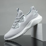 Men's Summer Causal Shoes Breathable Causal Sneakers Comfortable Loafers Vulcanize Non-slip Designer MartLion Light Gray 39 