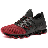 Lightweight Sneaker Breathable Mesh Running Shoes Men's Outdoor Walking Footwear Non-slip MartLion Red 39 