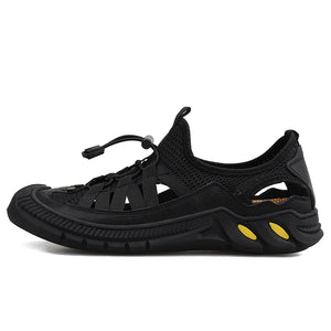 Golden Sapling Summer Loafers Outdoor Men's Shoes Breathable Casual Lightweight Flats Leisure Platform Moccasins MartLion Black 40 
