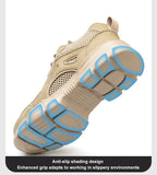 Summer Breathable Safety Work Shoes Sneakers Men's Women Steel Toe Anti-smashing Industrial Indestructible Footwear MartLion   