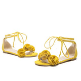 Summer Sweet Orange Yellow Women Casual Sandals Pink Lady Beach Shoes MartLion Yellow 6 