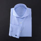 winter Windsor collar French shirt men business work office long sleeve striped shirt MartLion 004 44 