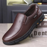 Leather Men's Casual Shoes Light Loafers Breathable Formal Dress Slip-on Driving MartLion   