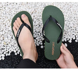 Men's flip flops for summer wear, outdoor daily anti slip splint flip flops for men's beach shoes MartLion