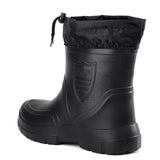 Winter Windproof Cotton Rain Boots Men Warm Light Ankle Rainboots Black Slip on Rain Shoes Men MartLion   