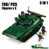 Military ww2 Cannon Assault Armored Vehicle Battle Tank Car Truck Army Weapon Building Blocks Sets  Model King Kids Toys Gift Mart Lion without box 8  