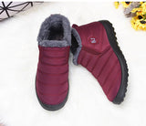 Women Boots Snow Fur Women Shoes Platform Slip On Ankle Waterproof Flat Mujer Winter Female MartLion   