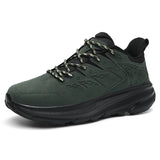 Leather Casual Basketball Shoes High Top Men's Outdoor Sports Running Sneakers MartLion army green 39 