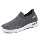 Men's Shoes Summer Breathable Outdoor Slip On Walking Sneakers Classic Loafers Mart Lion S13 Gray 39 