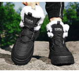 Outdoor Leisure Hiking Shoes and Warm Winter Cotton Trend Anti slip Sneakers Men's Ankle Boots MartLion   