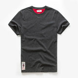 Men's Solid T-shirt Cotton t shirt Men Causal O-neck Basic shirt Male MartLion   