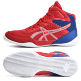 Boxing Shoes Men's Breathable Wrestling Footwears Light Weight Boxing Sneakers MartLion Red 36 