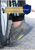 Summer Breathable Work Safety Shoes Men's Women Indestructible Puncture-Proof Boots Protective Work Sneakers MartLion   