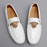 Men's Women Leather Designer Casual Shoes Luxury Loafers Driving Footwear MartLion   