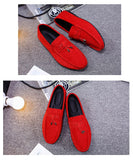 Suede Casual Shoes Men's Soft Sole Shoes Slip-On Loafers Moccasins Driving Mart Lion   