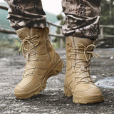 Special Force Tactical Boots Men's Military Shoes With Side Zipper Special Force Combat Waterproof Mart Lion   