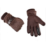 Touch Screen Winter Warm Men's Gloves Leather Casual Gloves Mittens for Men Outdoor Sport Full Finger Glove MartLion   