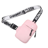 Fengdong small chest bag women mobile phone outdoor Sports men's mini shoulder female messenger bag Mart Lion Pink China 