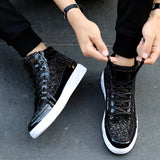 Trendy Shoes Men's High-top Autumn Trend Casual Stage Sneakers Mart Lion   