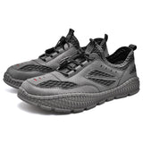 Men's Sneakers Mesh Breathable Casual Walking shoes Lightweight Summer Mesh Sole Hole Mart Lion Gray 38 