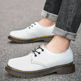 Men Leather Shoes Women Work Shoes Leather Retro Male Female Outdoor Casual  Shoes MartLion   