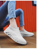 Blue Running Shoes for Men Women Summer Breathable Socks Shoes MartLion   