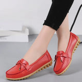 Woman Flats Shoes Ballet Flat Sneakers Genuine Leather Spring  Soft Moccasins Ladies Boat Ballerina Espadrilles Creepers MartLion   