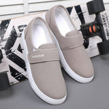 Men's Casual Sneakers Vulcanized Flat Shoes Designed Skateboarding Tennis Hook Loop Outdoor Sport Mart Lion   