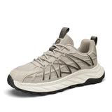 Trendy Sneakers Outdoor Casual Running Shoes Comfort Footwear Breathable Lightweight Mesh Men's MartLion Khaki 39 
