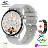 Bluetooth Call Women Smart Watch Full Touch Fitness IP68 Waterproof Men's Smartwatch Lady Clock + box For Android IOS MartLion SA-Alpha-1 L Silver CHINA 