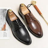 Men's Formal Shoes Lace Up Dress Split Leather Footwear Mart Lion   