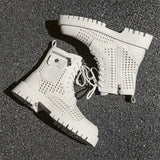 Men's English Style Thick Sole Design Men Boots  Layer Leather Casual Boots