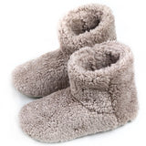 Winter Women Coral Fleece Slippers Girls Soft Soles High Boots Indoor Home Non-slip Sock Floor Shoes Men's Plush Warm Mart Lion Gray M(36-39) 